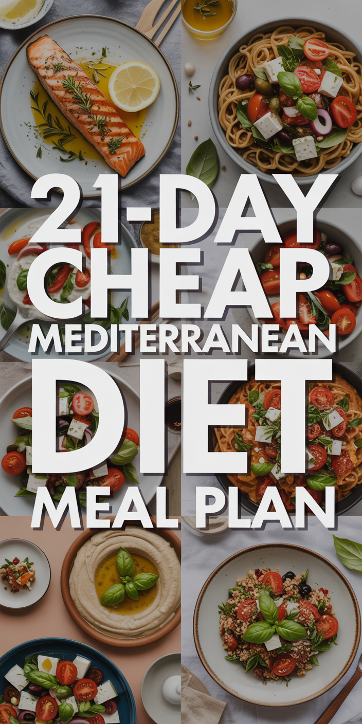 21-Day Cheap Mediterranean Diet Meal Plan - Clean Eating, Smart Living