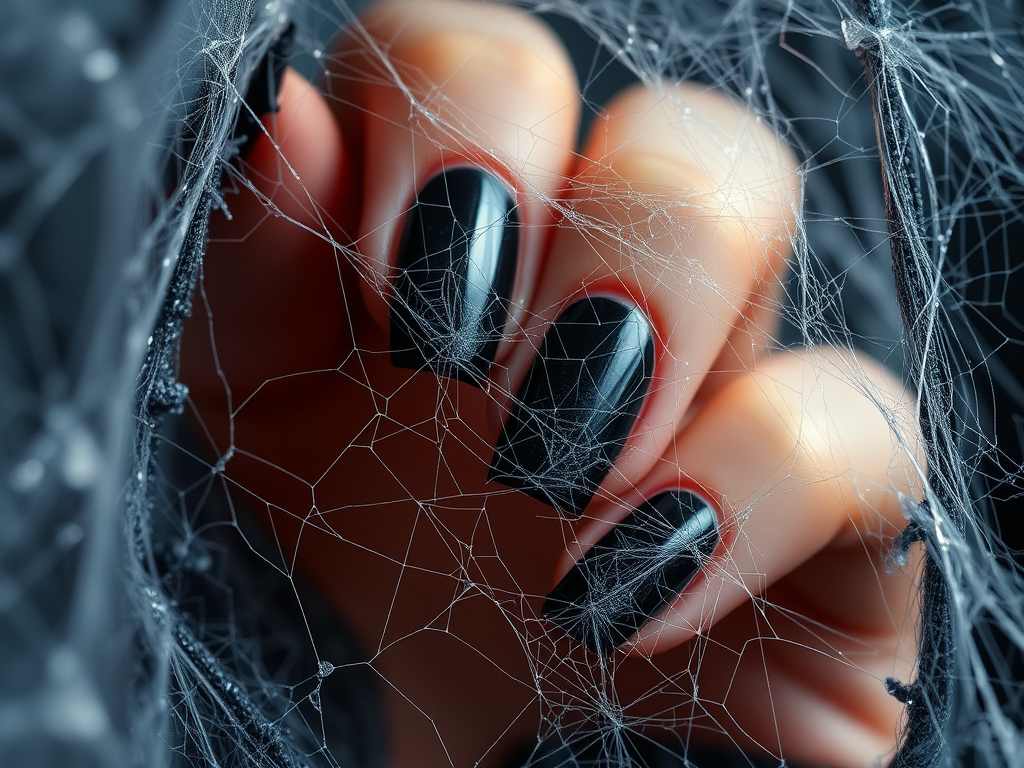 Spooky Silk: Weaving Magic on Your Nails This Halloween