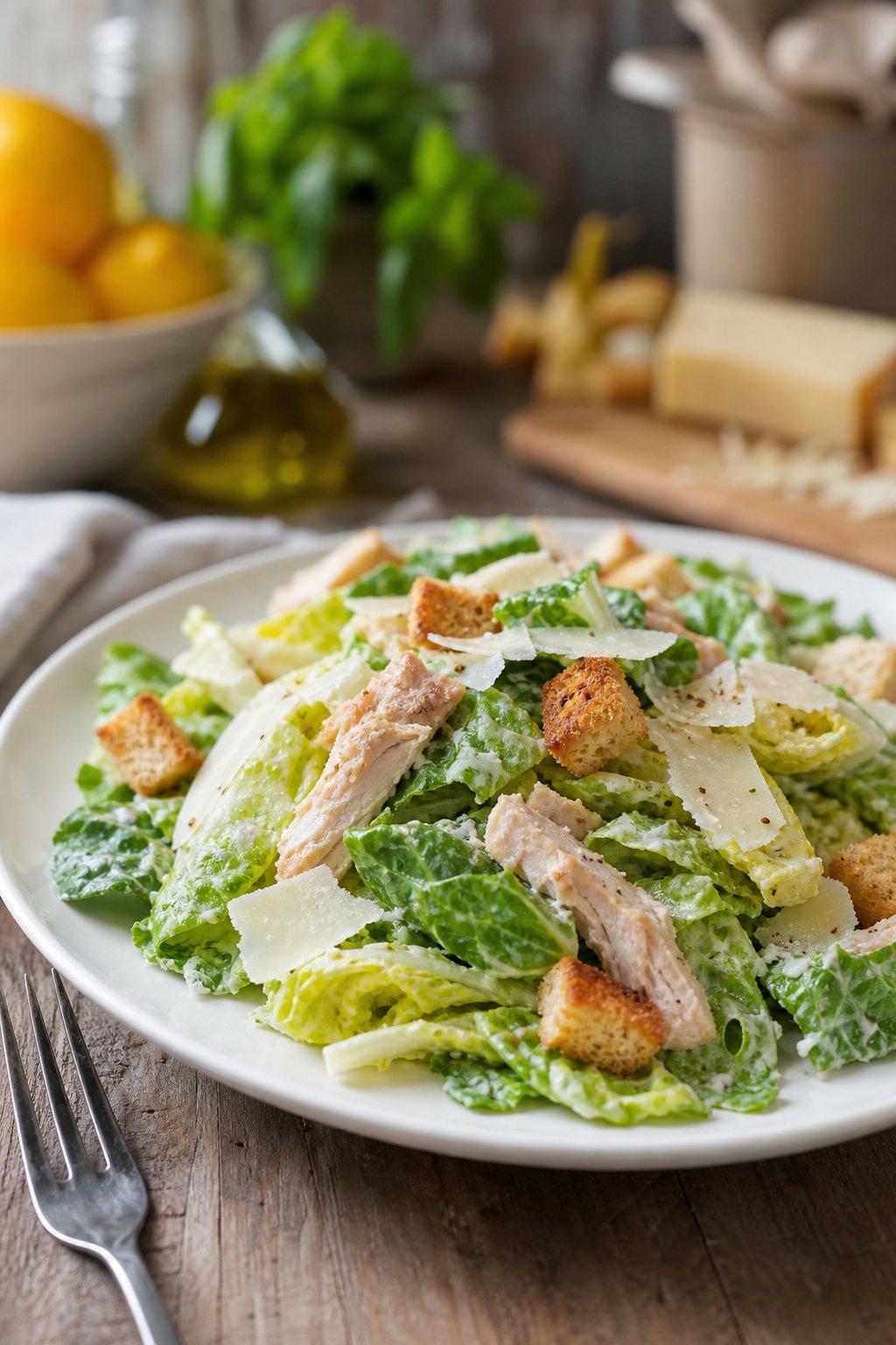 Crisp & Creamy: The Ultimate Rotisserie Chicken Caesar Salad