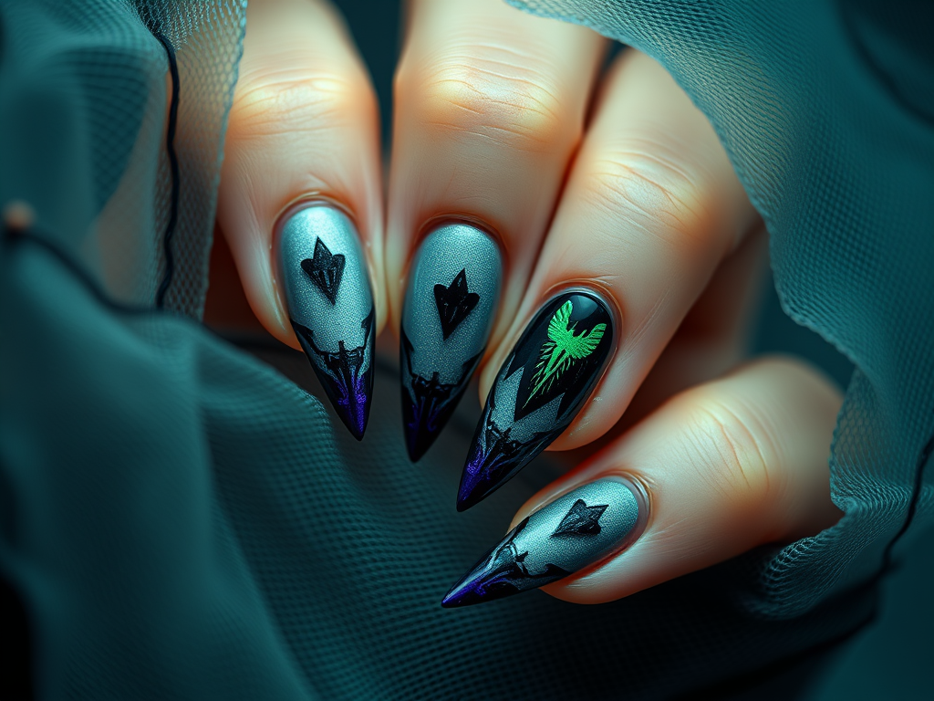 Midnight Bite: Nail Art That’s Delightfully Fang-tastic