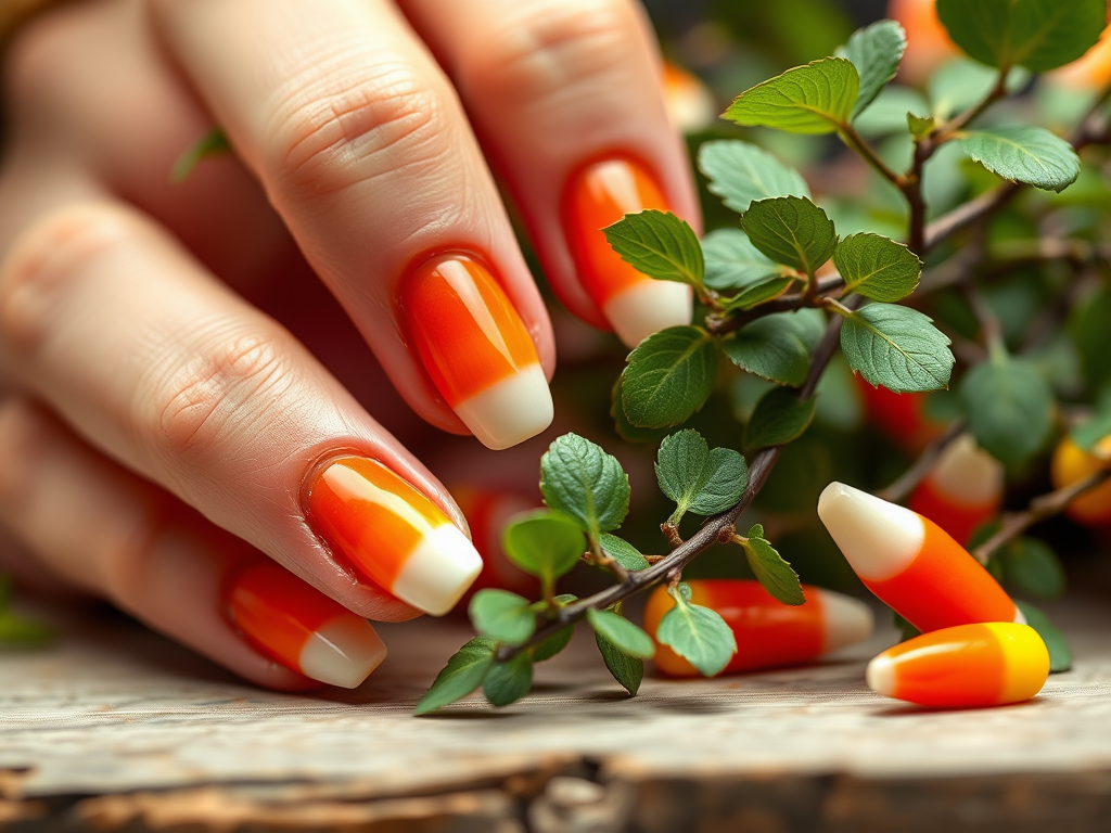 Sweet Treats at Your Fingertips: The Candy Corn Nail Affair
