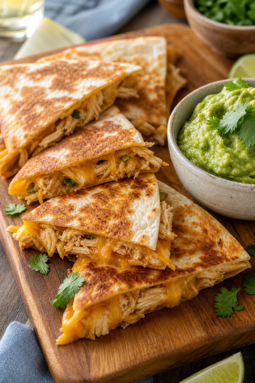 Comfort in Every Crunch: The Ultimate Rotisserie Chicken Quesadilla