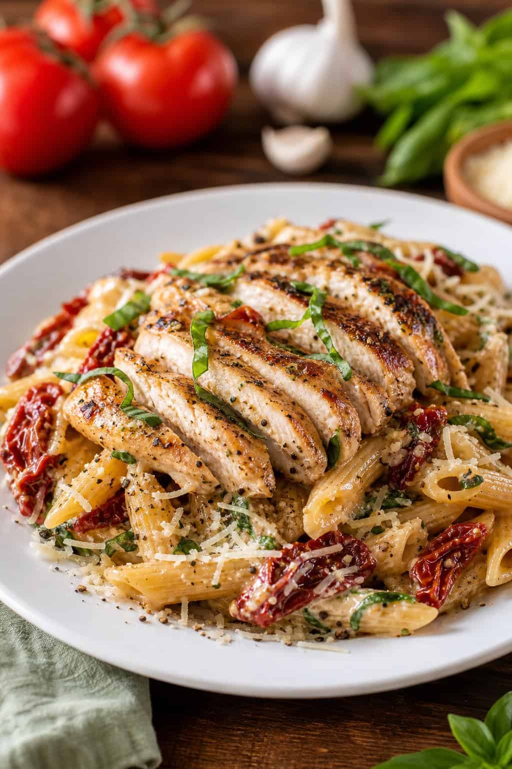 Creamy Sun-Dried Tomato Chicken Pasta: A Clean-Eating Family Favorite