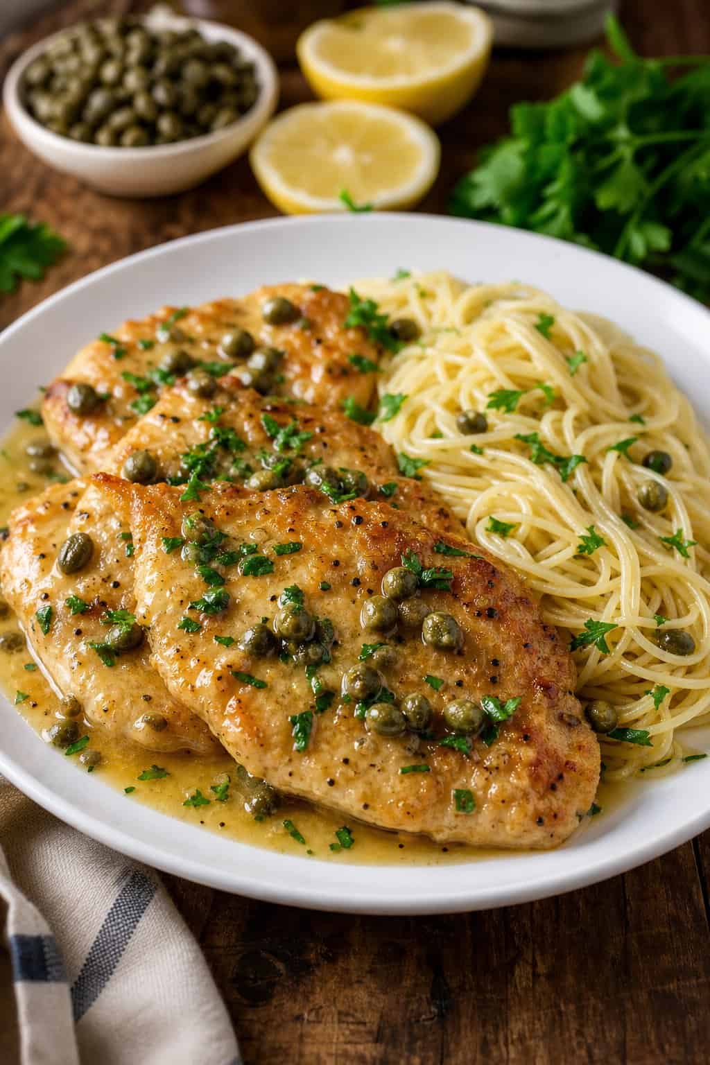 Zesty Lemon Chicken Pasta with Capers: A Light and Flavorful Family Favorite