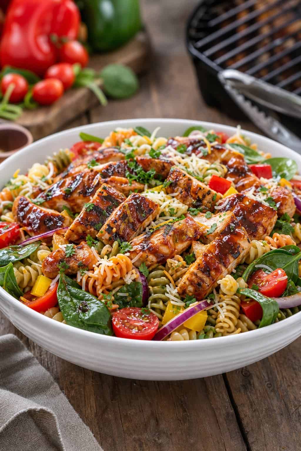 Smoky BBQ Chicken Pasta Salad Perfect for Quick, Clean Family Dinners