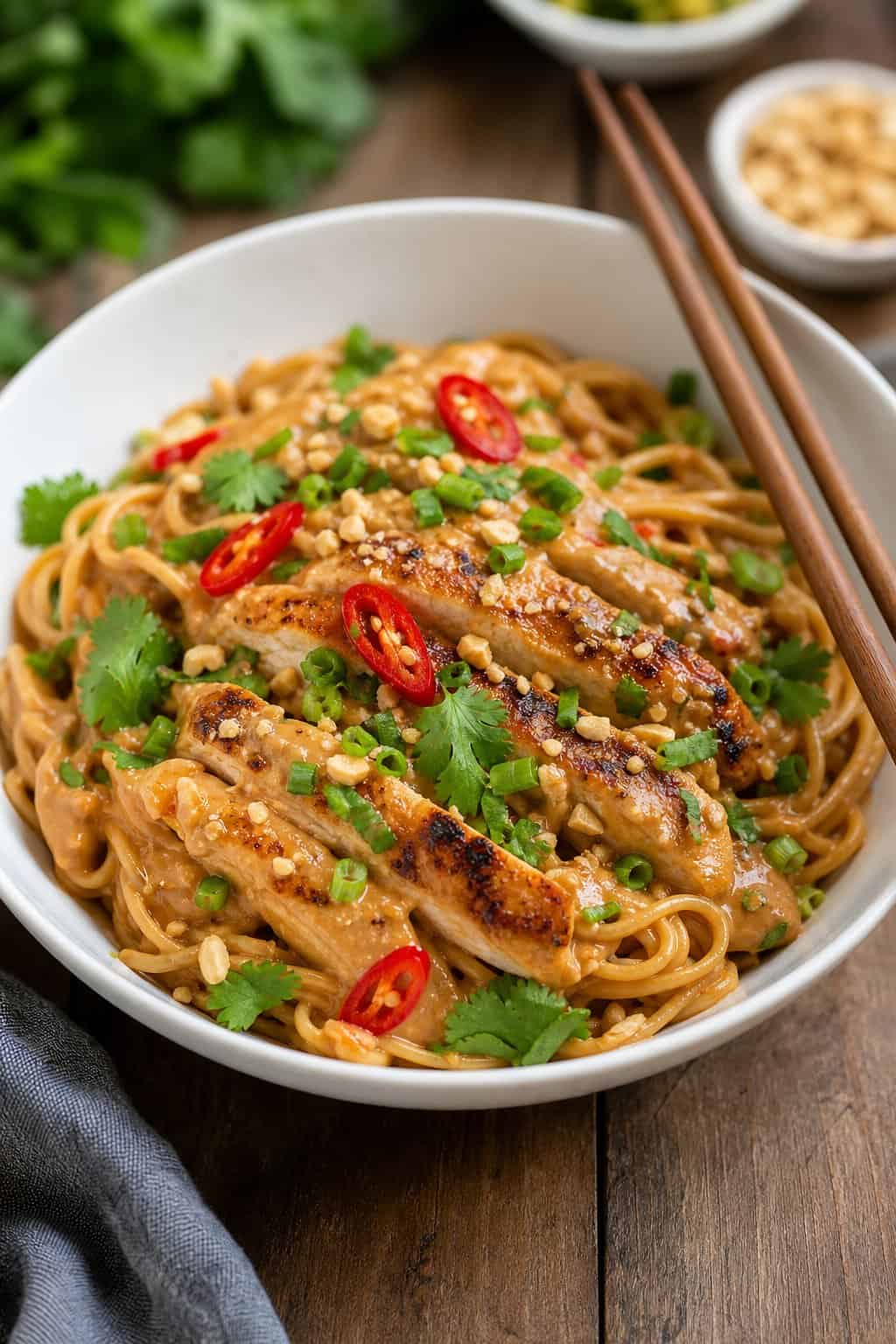 Flavor-Packed Thai-Inspired Peanut Chicken Pasta for Easy Weeknight Dinners