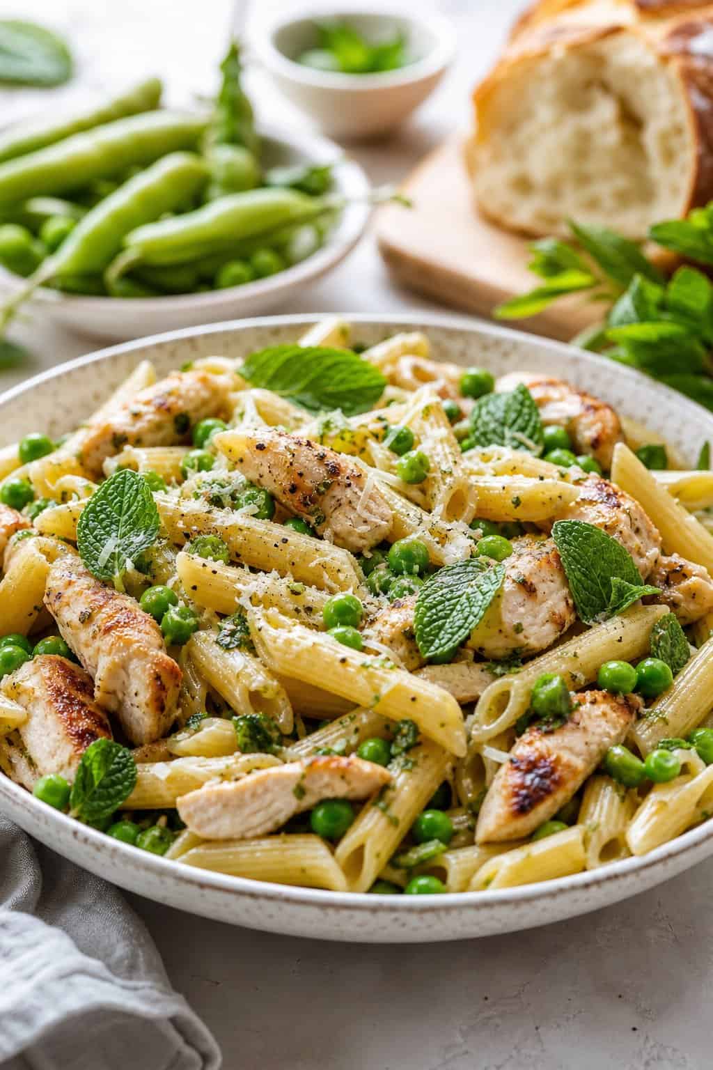 Fresh and Flavorful Lemon Mint Chicken Pasta for Easy Weeknight Meals
