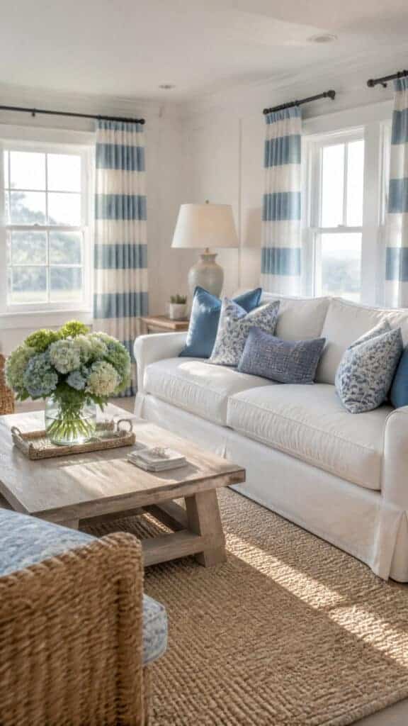 Coastal Cottage Living Room Ideas to Create a Breezy, Family-Friendly Space