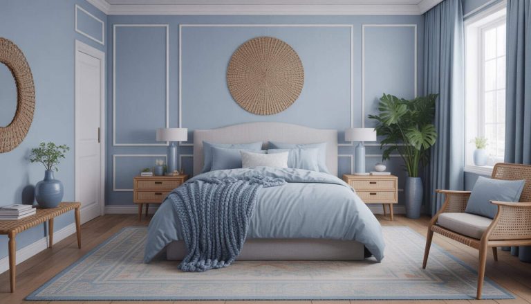 How to Use Light Blue to Design a Calm, Airy Bedroom