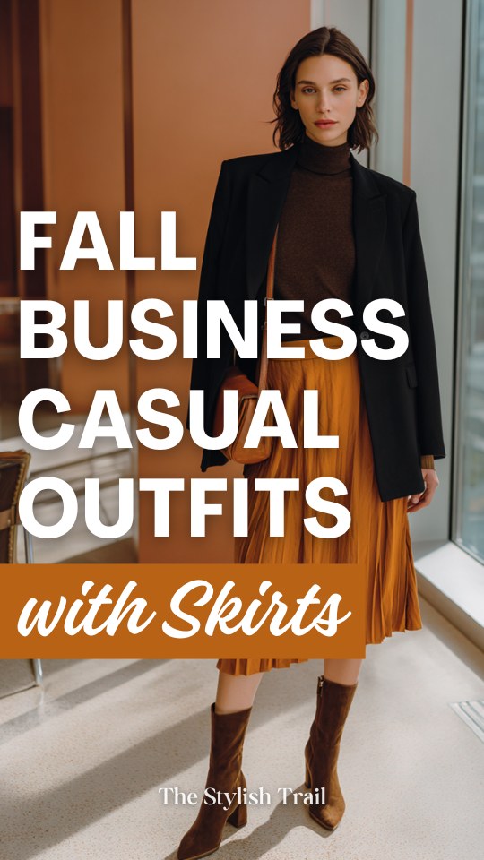 Skirt-Centric Fall Workwear: Modern, Polished Business-Casual Looks