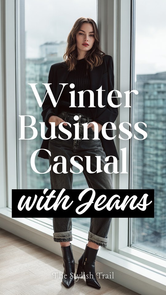 Winter Work Denim: Ten Business-Casual Outfits Built Around Dark Jeans