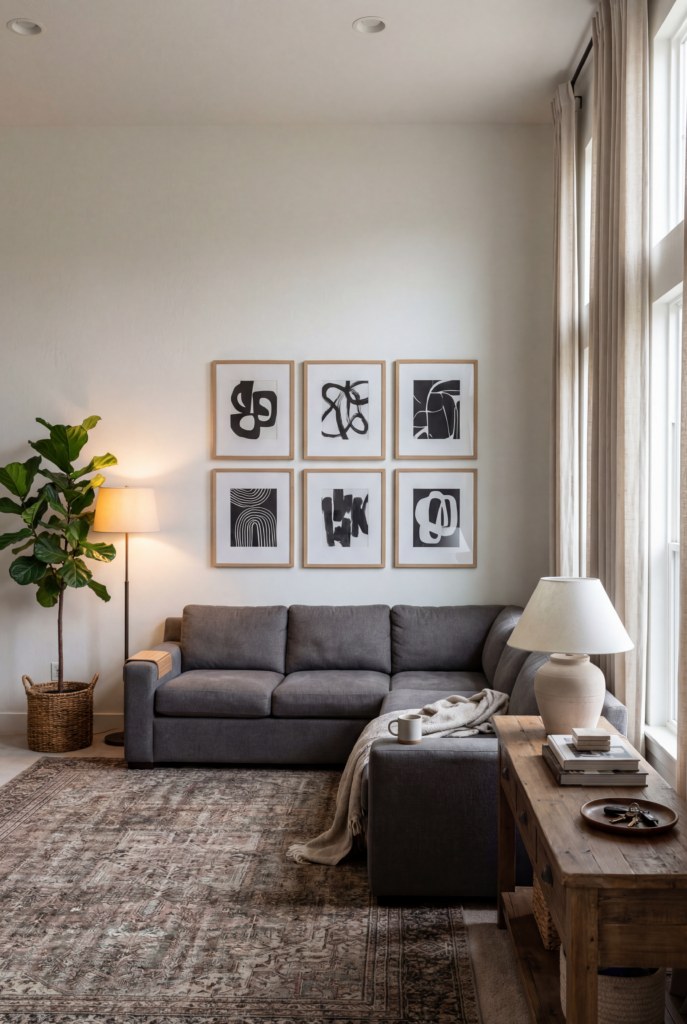 How to Transform a Long Living Room Wall Into a Balanced, Lived-In Feature