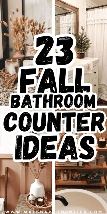 23 Cozy Autumn Bathroom Counter Ideas to Refresh Your Vanity