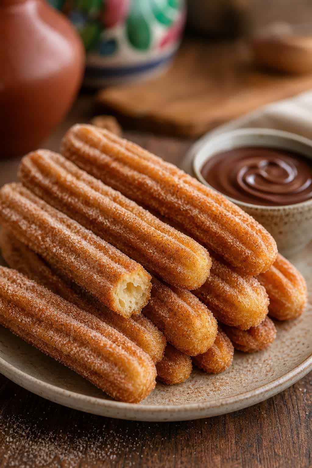 Twist-and-Dip Cinnamon Churro Sticks