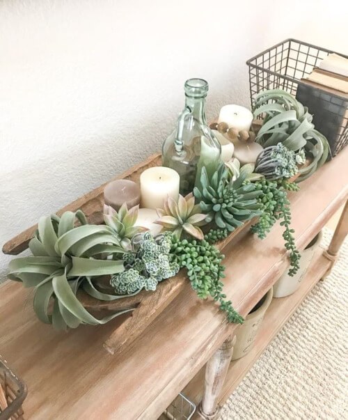 Lush Greens with Gentle Candlelight