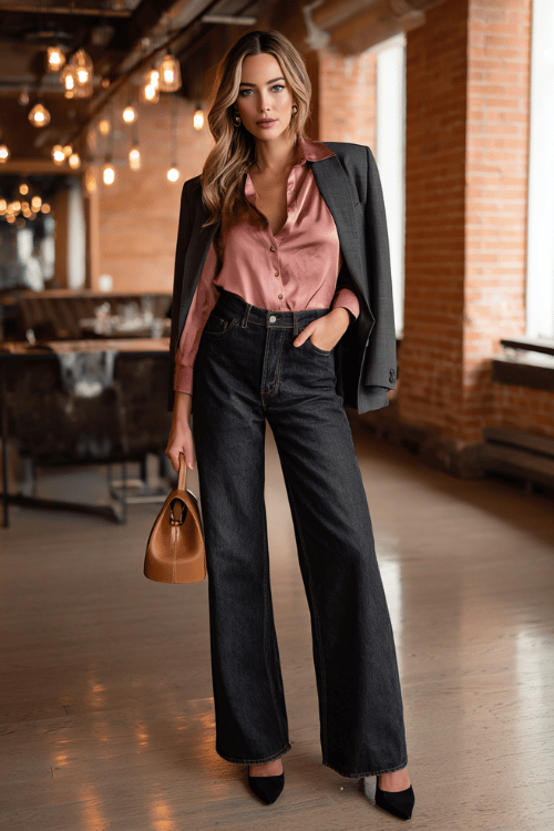 Office-Ready Fall Jeans: Polished Business-Casual Looks