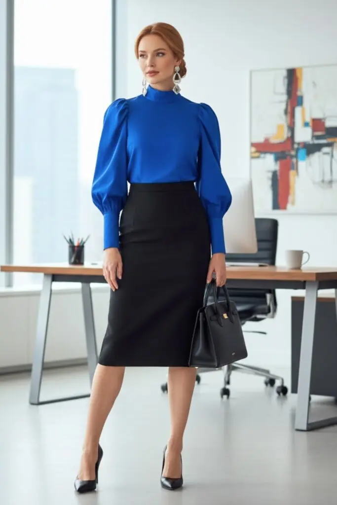 Cobalt Confidence: A Polished Workday Ritual and Make-Ahead Farro Bento