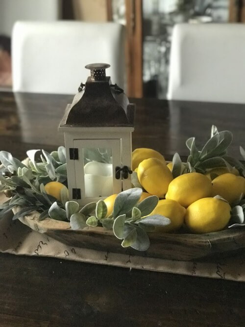 Sunlit Lemon & Lantern Dough Bowl
