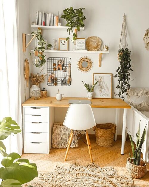 Layered Boho Desk Vignette