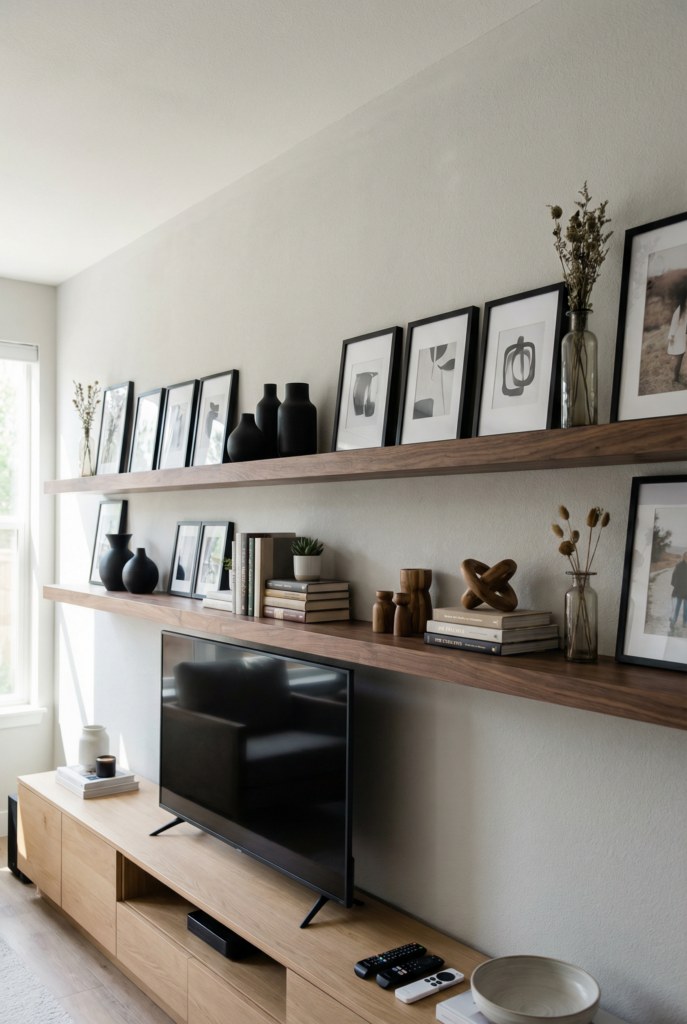 Large-Scale Anchors and Furniture: Give the wall weight