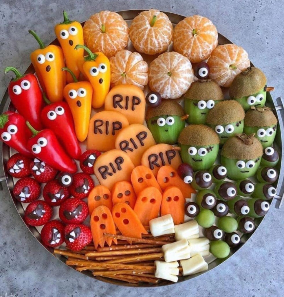 Veggie Skeleton Spread: A Playful, Shareable Centerpiece