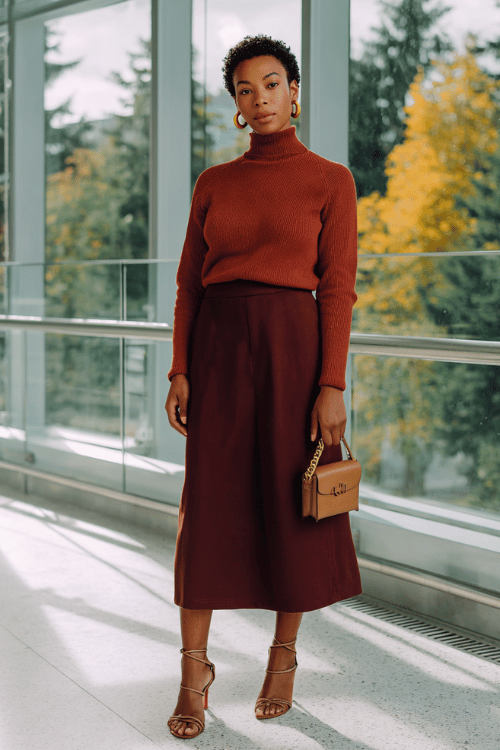 Terracotta & Plum: Effortless Early-Fall Business-Casual for Women Over 50