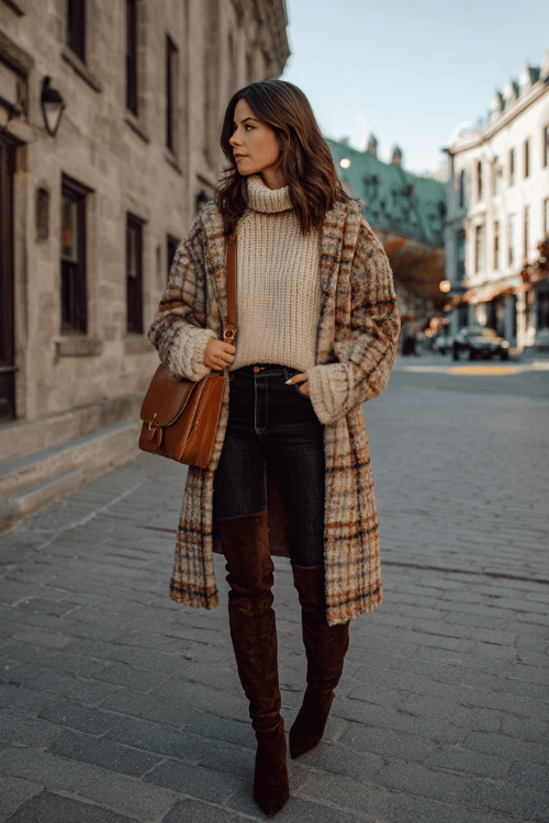 Work-Ready Fall Outfits Centered on Dark Denim