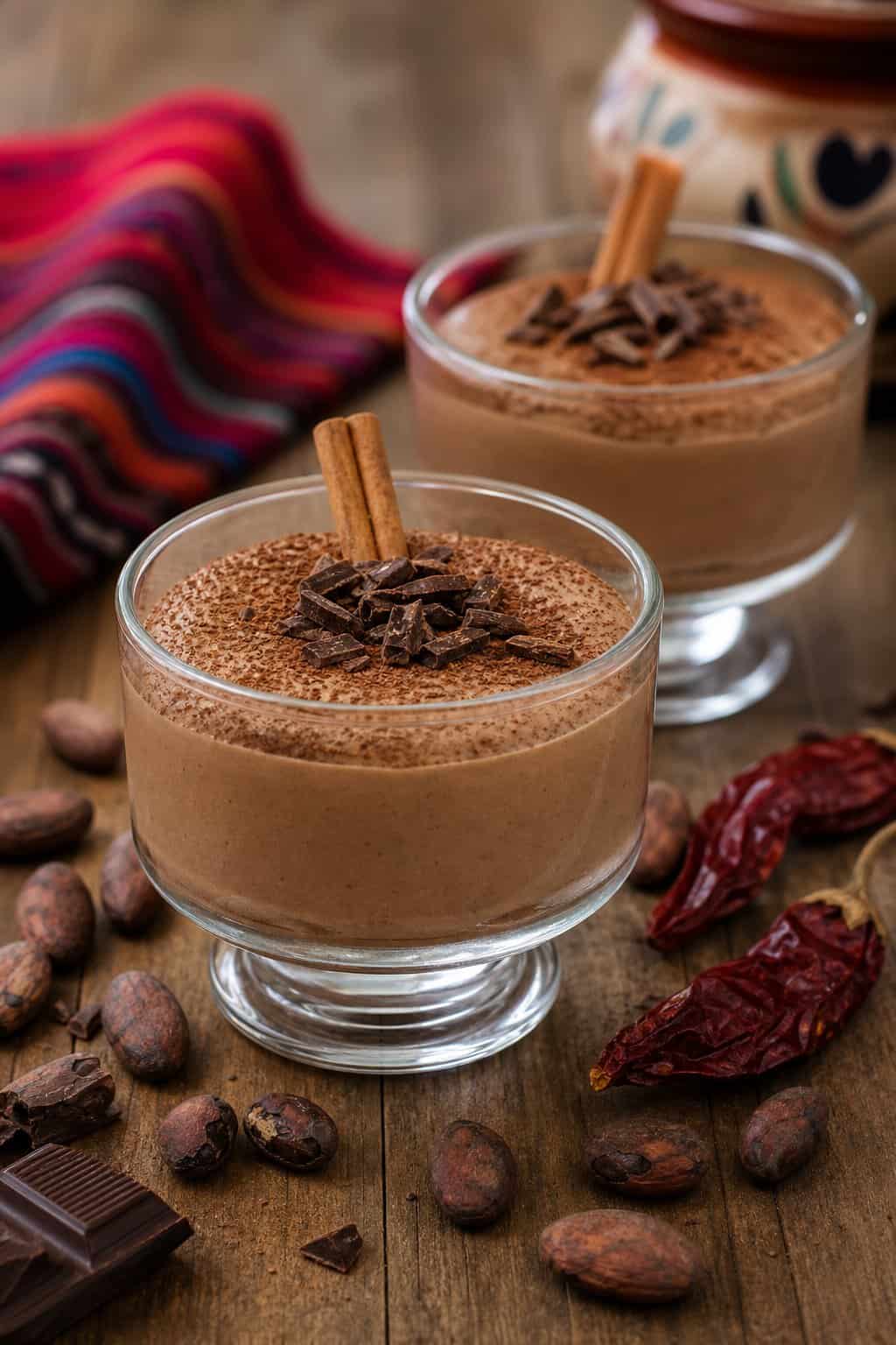 Silky Mexican-Spiced Chocolate Mousse Pots