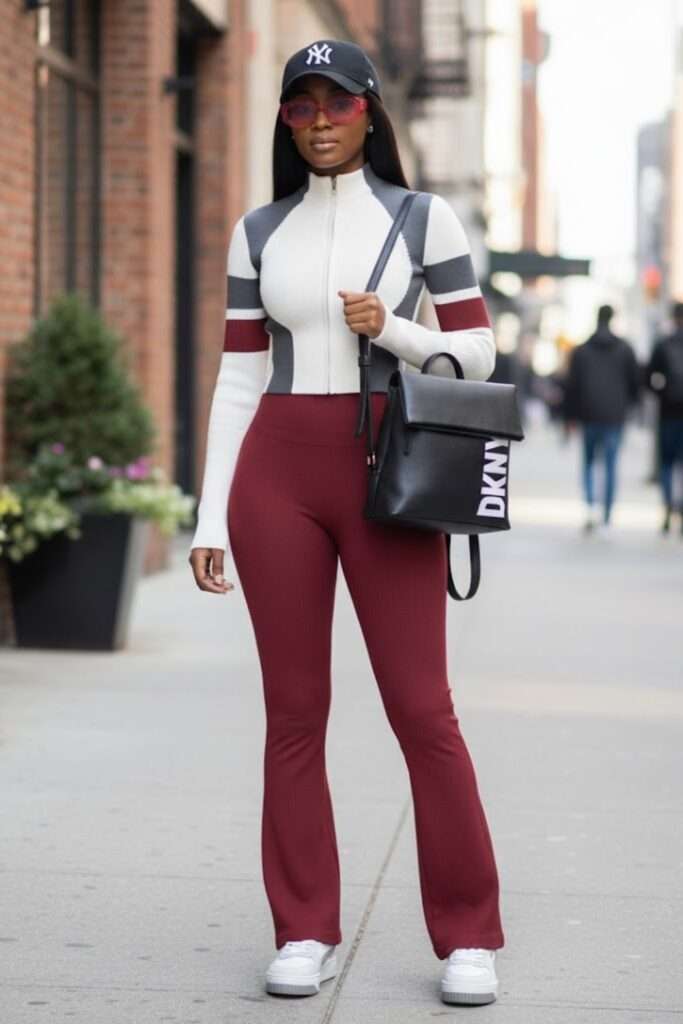 Urban Color-Blocked Athleisure for Busy City Days