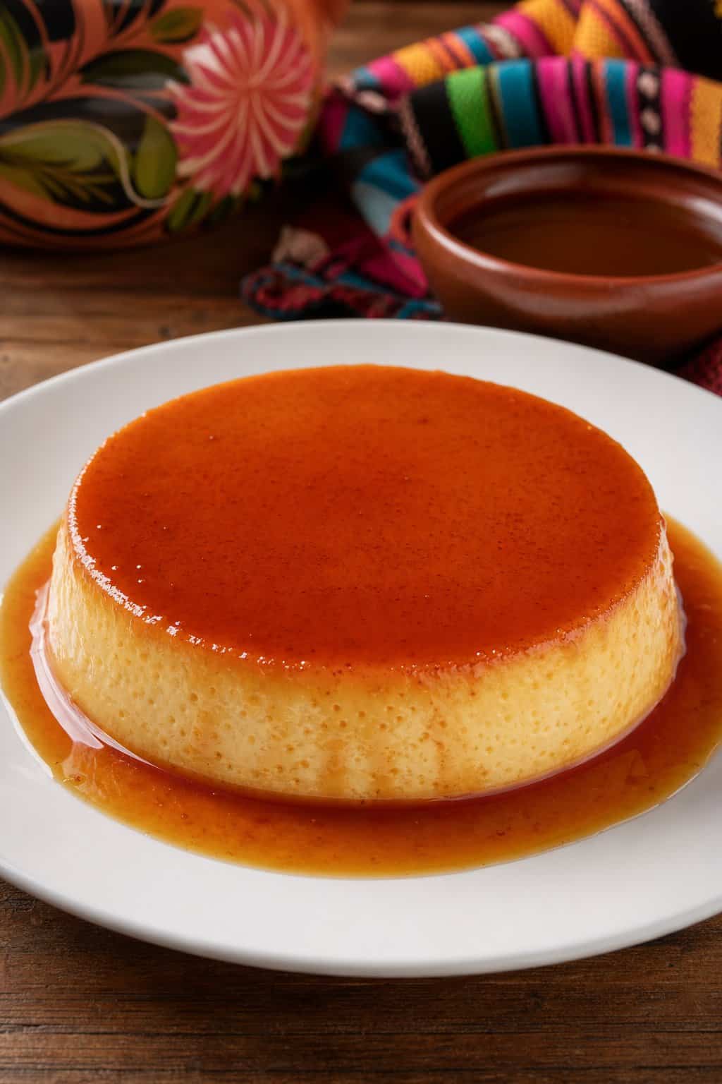 Silken Oven-Baked Flan with Browned Caramel