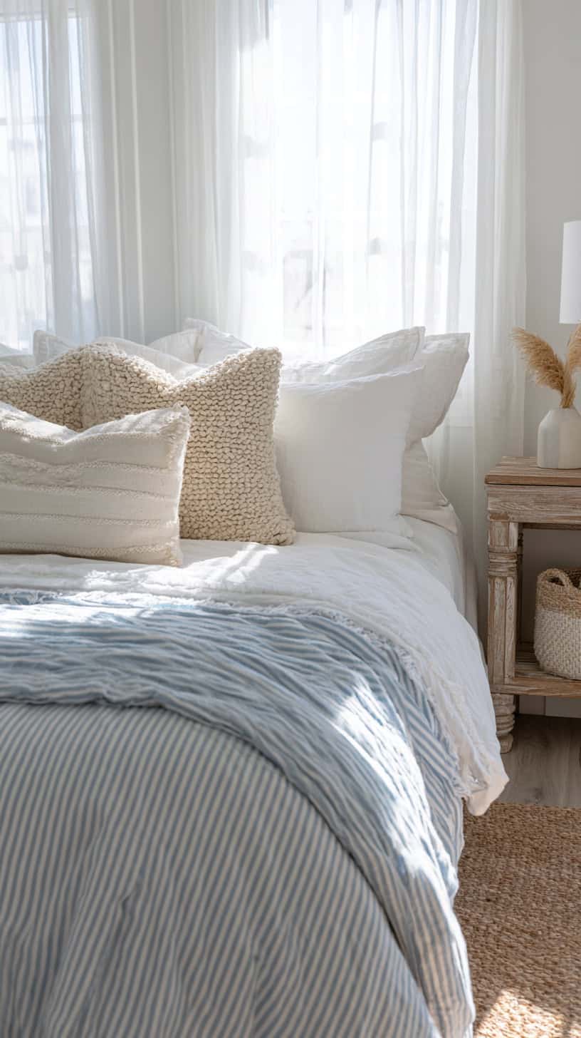 Use Soft Greens and Blues as a Calming Backdrop