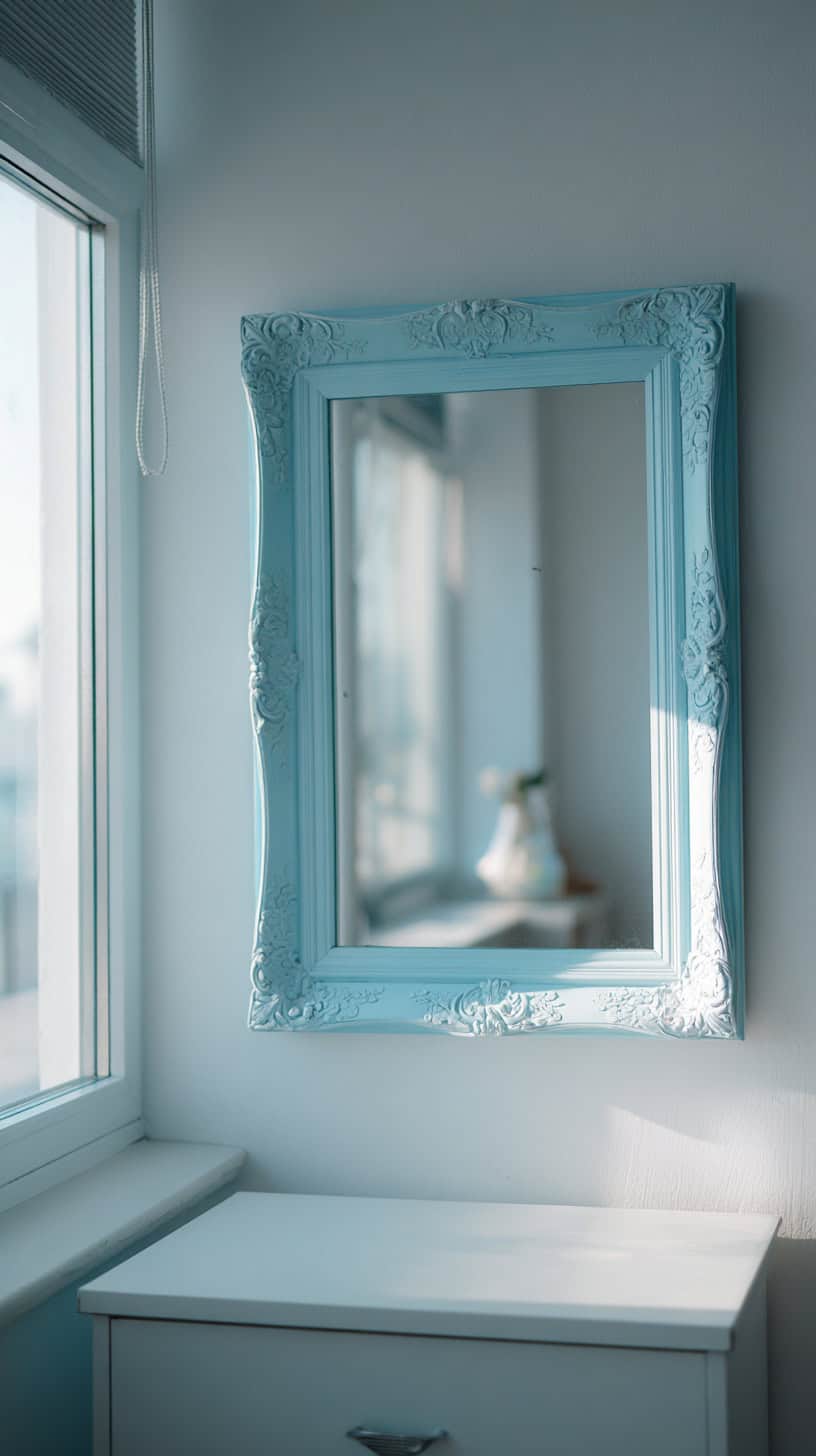 Flooring and Rugs: Defining the Bed Zone with Light Blue