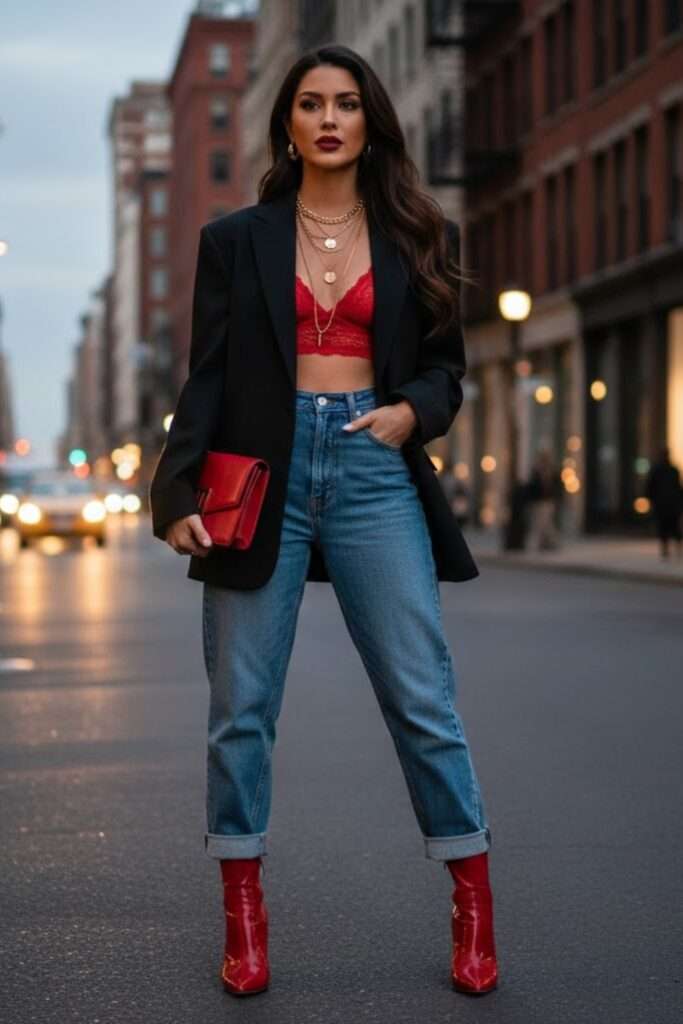 Tailored Edge Meets Lace For Urban Romance
