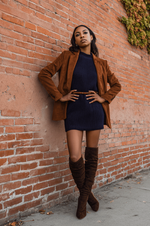 Rust Wrap Dress and Cognac Heels: A Fall Business-Casual Formula for Black Women
