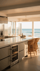 Layer Texture and Natural Accents for Warmth