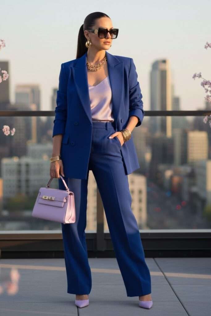 Powder-Blue Suit with a Gentle Edge