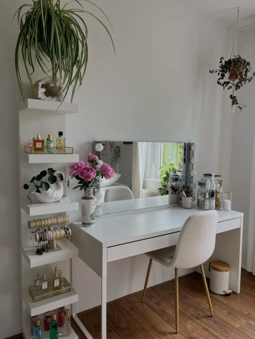 Layered Perfume & Jewelry Vignette