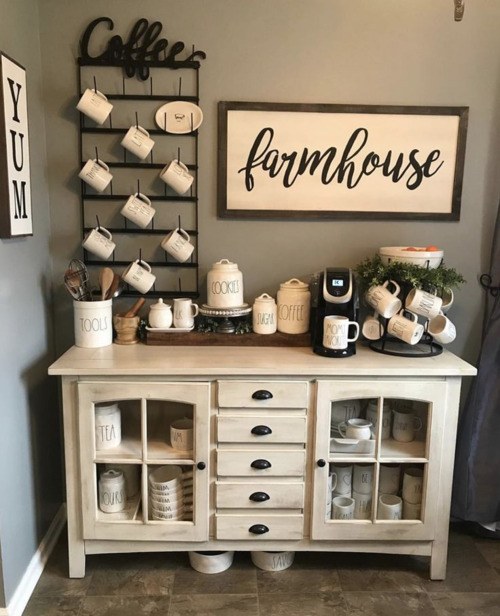 Rustic Farmhouse Coffee Nook