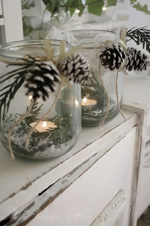 Pinecone Lantern Vignettes