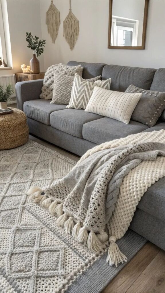 Use Accents, Rugs and Storage to Integrate Color