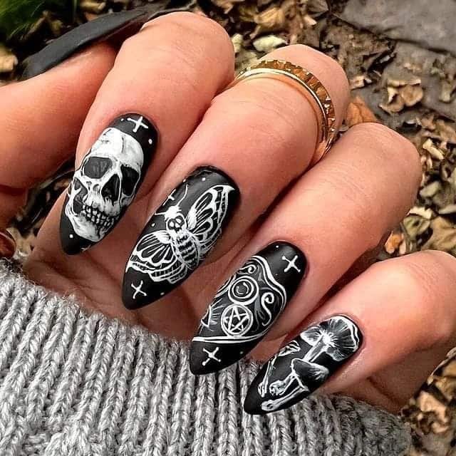 Midnight Marble with Metallic Veins
