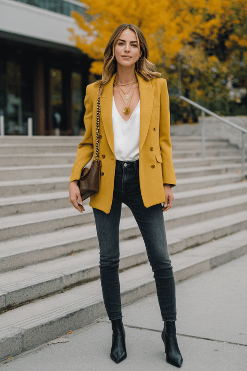 Fall Business-Casual with Jeans: Polished Layers for the Office