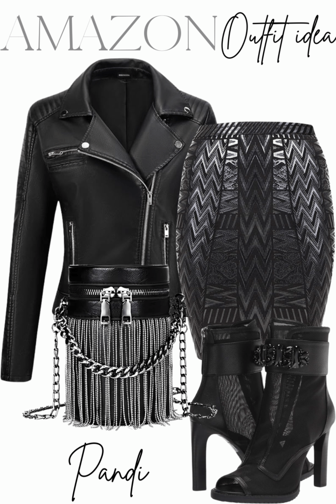 Leather Jacket Meets Bodycon: Rocker Chic Date Night
