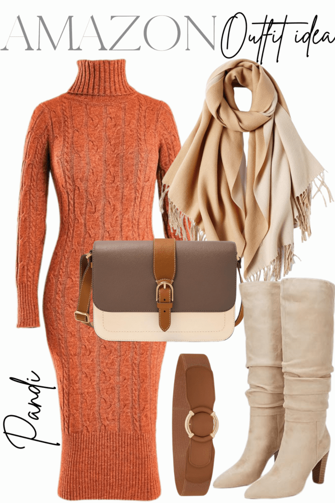 Cozy Yet Polished Sweater Dress for Confident Evenings