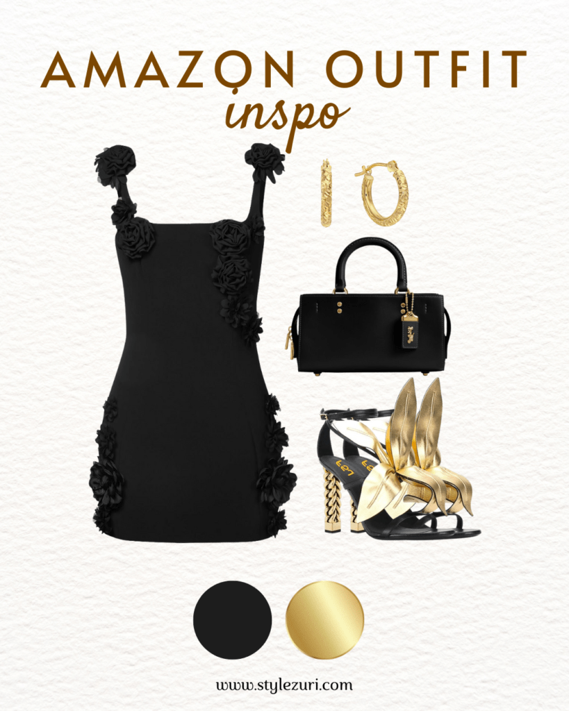 Understated Romance: A Refined Black Dress for Evenings