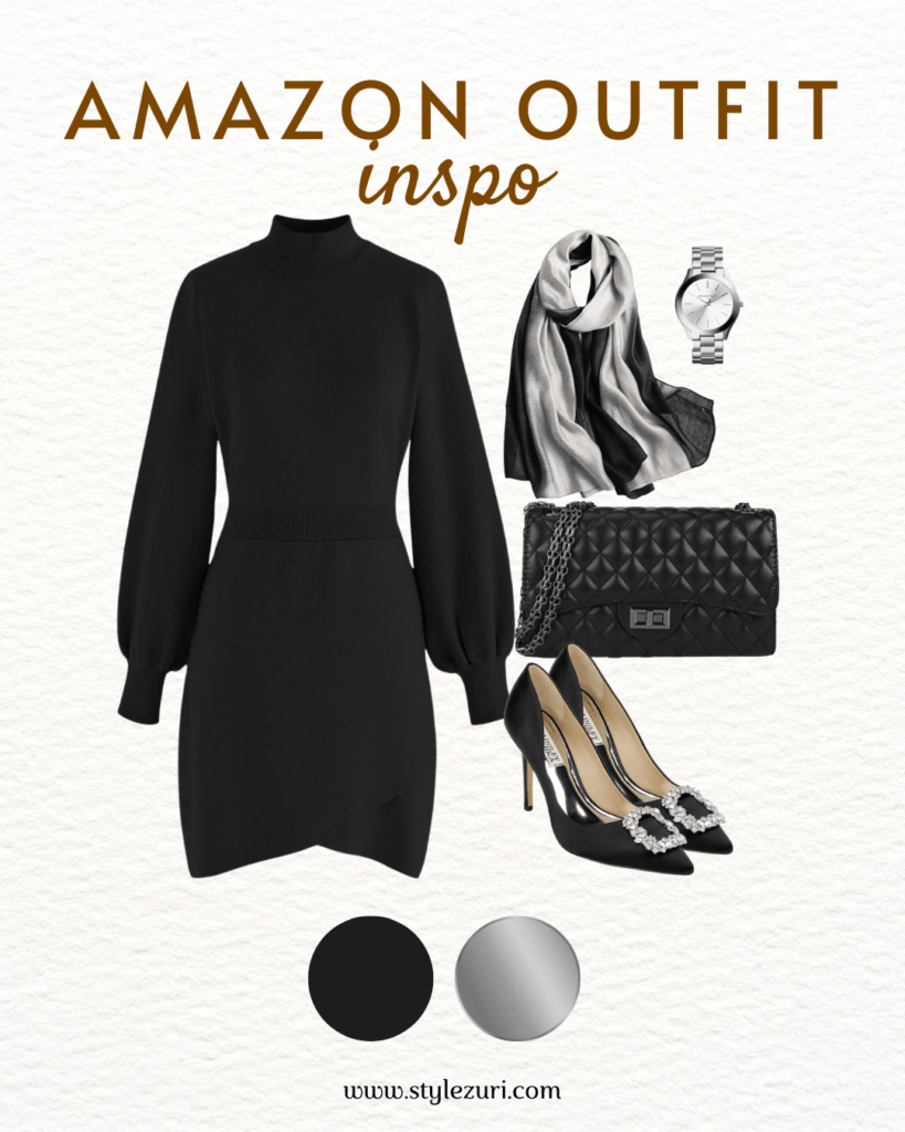 Subtle Feathered Little Black Dress for Respectful Elegance
