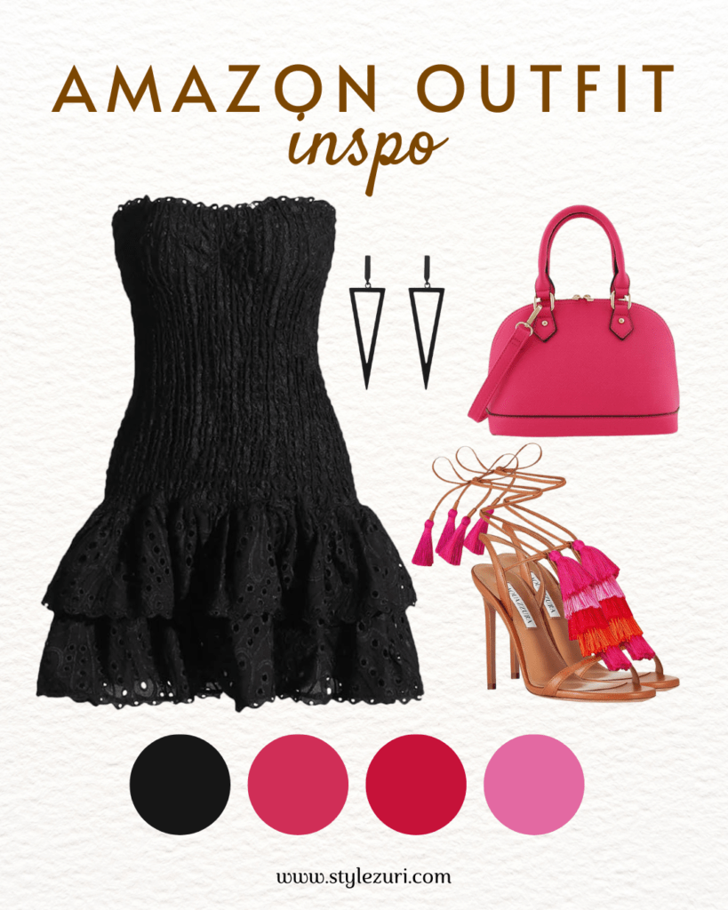 Black-and-White Bow Dress for Playful Semi-Formal Nights