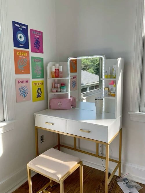 Playful Brightness: Color-Block Vanity Refresh