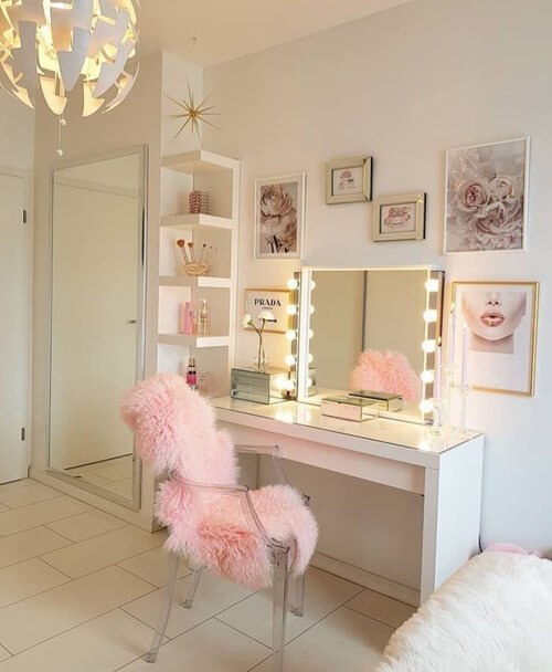 Soft-Glow Glam Pink Vanity
