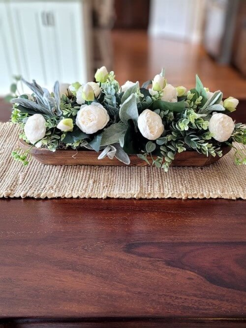 Quiet White Rose Centerpiece